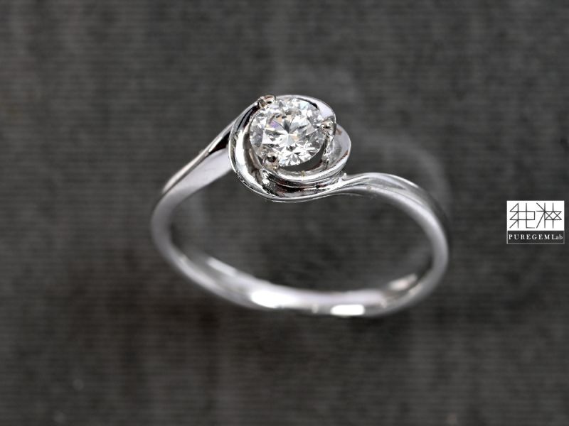 直播場 - GIA證 / 頂級天然 0.34ct 白鑽 F-VVS2 圓明亮琢型14K金鑽石戒 GIA證、白鑽、14K金、鑽石戒