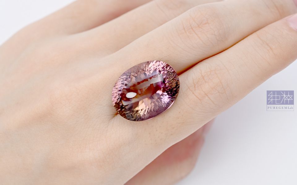 最高珠寶級數 / 頂端紫黃晶千禧花式切工裸石 紫水晶,Amethyst,紫黃晶 Ametrine