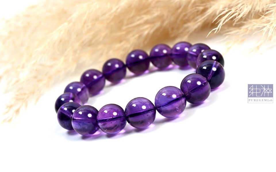 頂端濃郁正烏拉圭產地紫水晶手珠 紫水晶,Amethyst