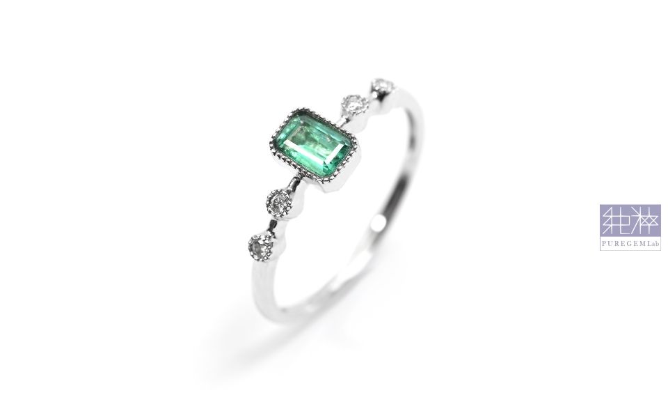 CGRL產地證 / 頂端稀有哥倫比亞木佐 Muzo 產地18K金鑽石戒 祖母綠,達畢茲,Emerald,Trapiche,五月誕生石,哥倫比亞,無油祖母綠