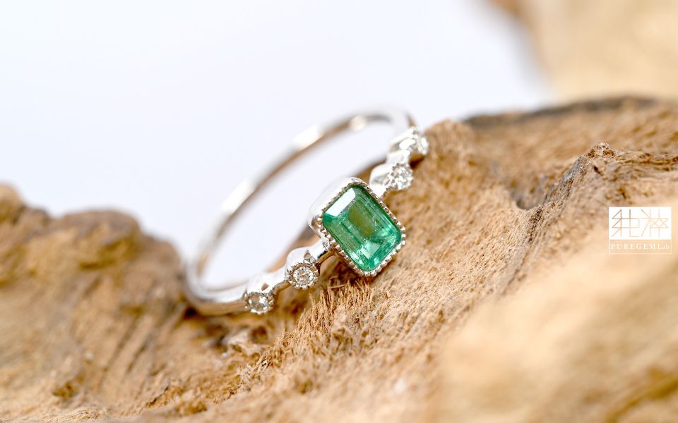 CGRL產地證 / 頂端稀有哥倫比亞木佐 Muzo 產地18K金鑽石戒 祖母綠,達畢茲,Emerald,Trapiche,五月誕生石,哥倫比亞,無油祖母綠