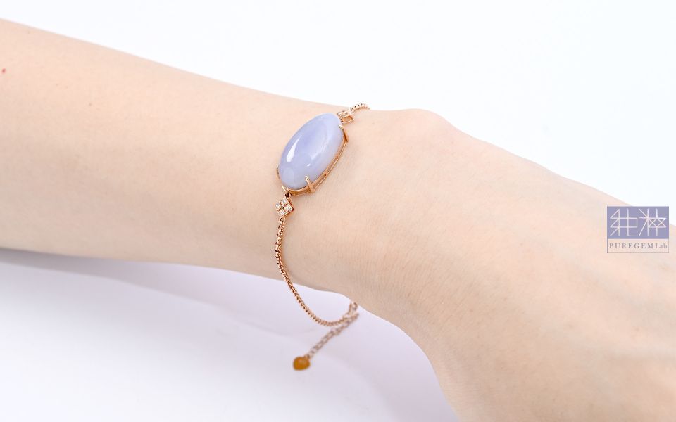 站長私藏最高稀有精品 / 頂級天然A貨緬甸冰芙蓉種紫羅蘭翡翠18K金真鑽手鍊 翡翠,玉,硬玉,jade,紫翡,黃翡,紅翡,陽綠,老坑,冰種,手鐲,平安扣,無事牌,緬甸,A貨