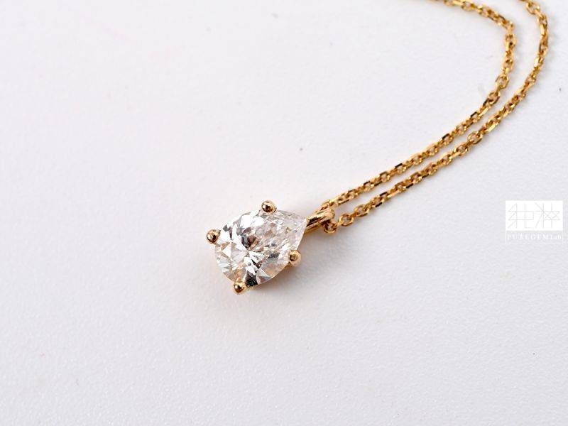直播場 - GIA證 / 頂級天然 0.30ct 白鑽 E-VVS1 水滴琢型14K金鑽石項鍊 GIA證、白鑽、水滴琢型、14K金、鑽石項鍊
