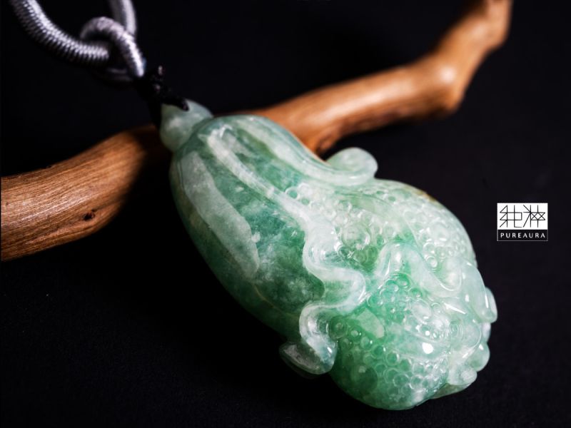 直播-頂級天然A貨滿果綠芙蓉種豐收百財墜 天然A貨、滿果綠、芙蓉種、豐收、百財、墜