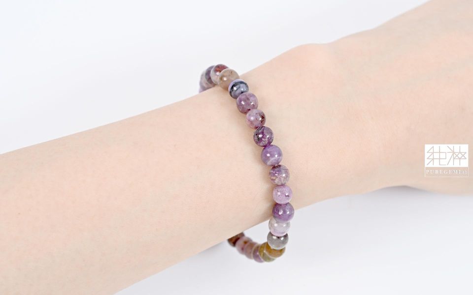 頂級天然老料彩舒俱徠手珠 舒俱徠,蘇紀石,舒俱萊