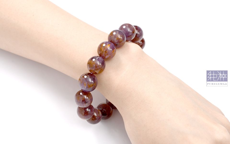 頂級紫鈦手珠 紫鈦,鈦晶紫水晶,紫水晶鈦晶