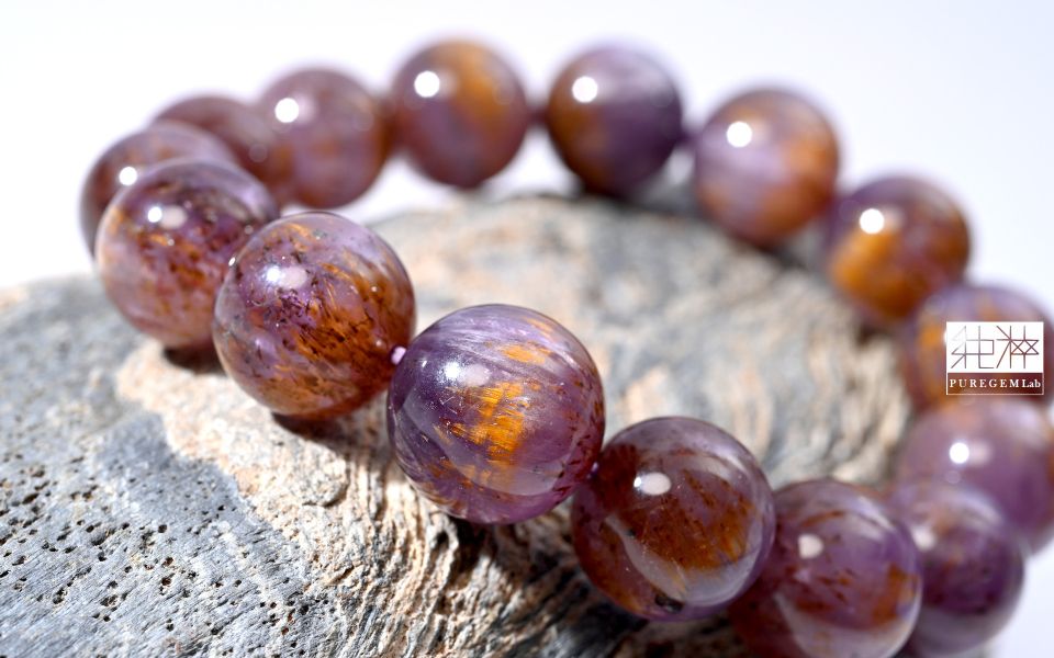 頂級紫鈦手珠 紫鈦,鈦晶紫水晶,紫水晶鈦晶