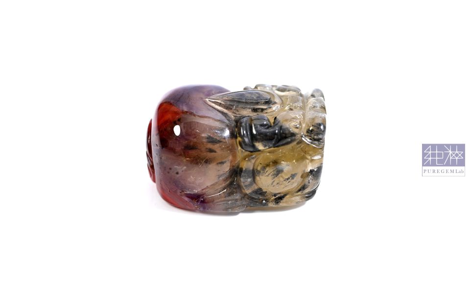 高端稀有精品 / 頂級淨透版A23極光荊棘玫瑰貔貅 紫水晶,Amethyst,超七,Suber Seven,超七草莓,超七骨幹,三輪骨幹水晶,煙花超七,紫超七,黑超七,紅超七,毒液彼岸花水晶