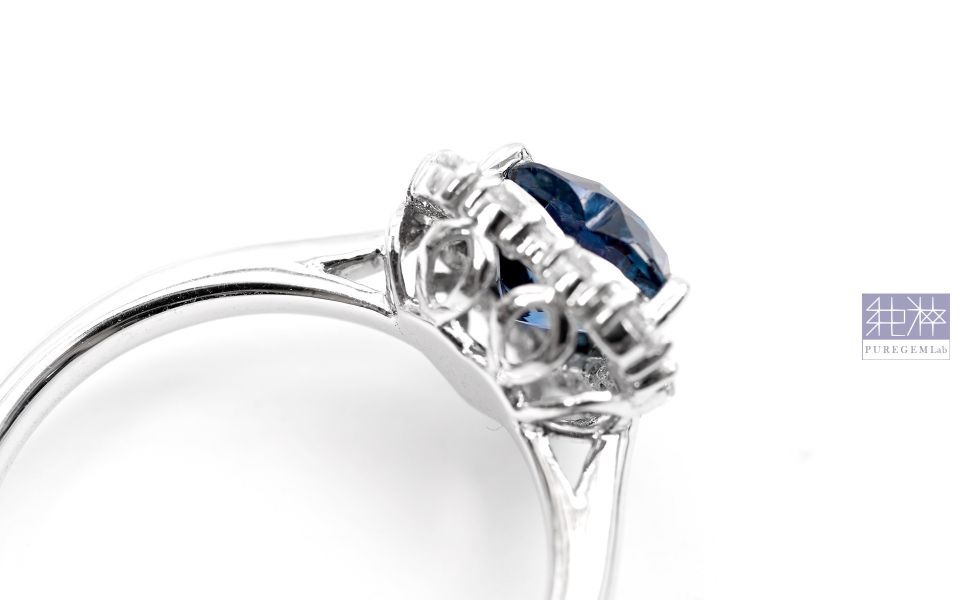 GRC證 / 頂端天然皇家藍稀有愛心明亮琢型切工18K金鑽戒 藍寶石,Sapphire,剛玉,corundum,星光藍寶石