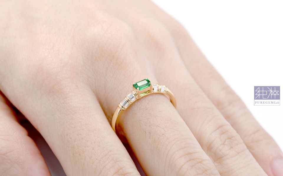 GUILD 產地證 / 頂級天然斯瓦特極微油沃頓祖母綠18K金戒 祖母綠,達畢茲,Emerald,Trapiche,五月誕生石,哥倫比亞,無油祖母綠