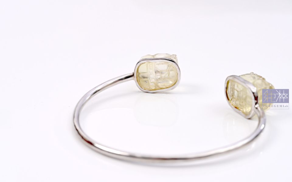 設計師款 / 頂級淨透濃郁利比亞黃金隕石福祿雙全貔貅手環 利比亞黃金隕石,沙漠玻璃,隕石,Libyan tektites,Libyan Gold Tektite,Libyan Desert glass