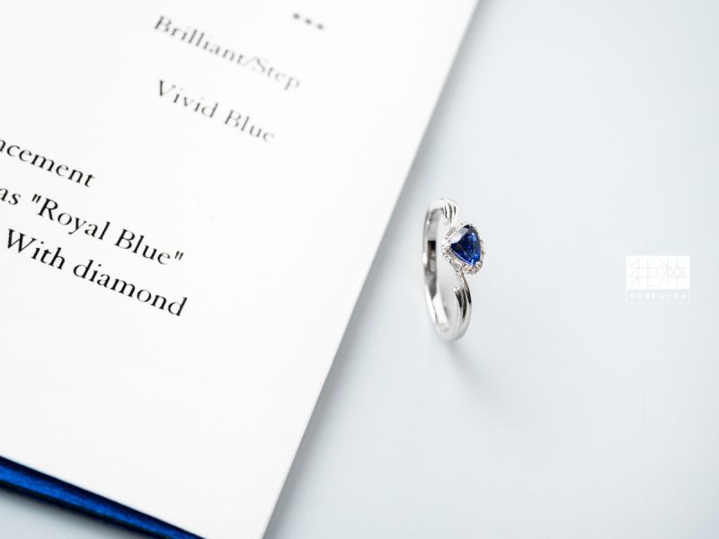 CGRL 證 / 頂級天然無燒皇家藍藍寶石18K金真鑽戒 無燒、皇家藍、藍寶石、18K金、真鑽、戒