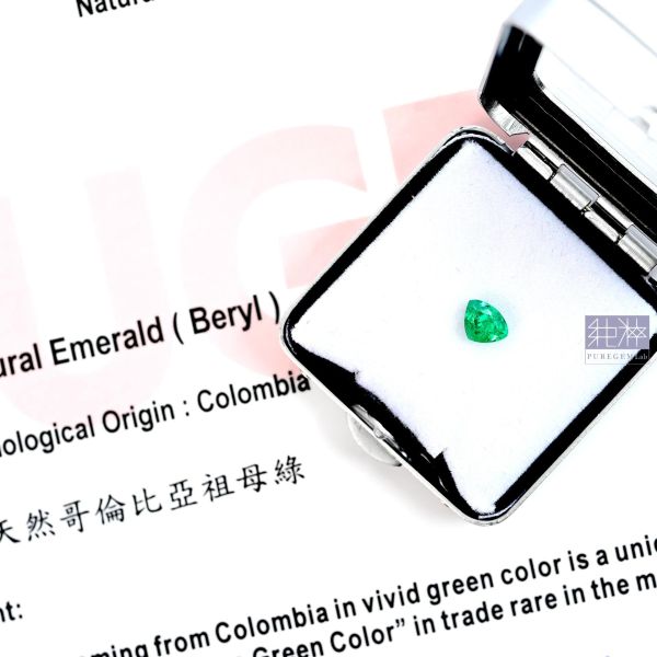 TDUGR證 / 頂級哥倫比亞產地祖母綠裸石 祖母綠,達畢茲,Emerald,Trapiche,五月誕生石,哥倫比亞,無油祖母綠
