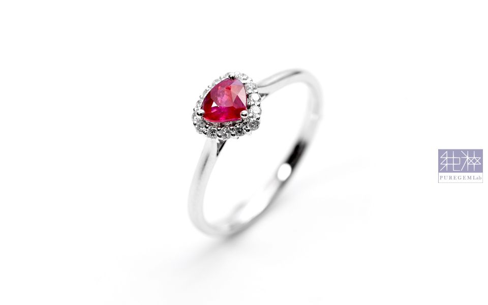 CGRL產地證 / 頂端天然無燒莫桑比克鴿血紅紅寶石18K金鑽戒 紅寶石,Ruby,剛玉,Corundum