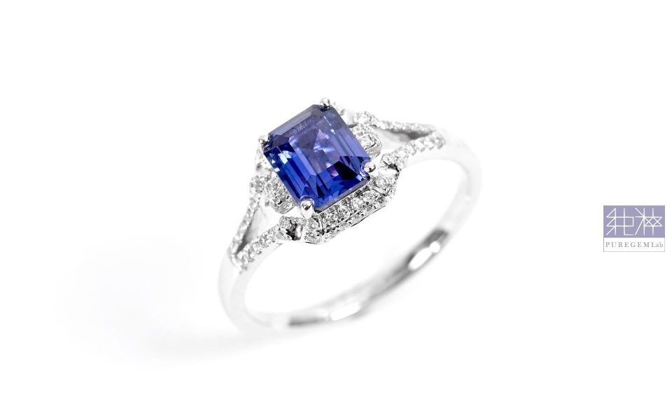 GUILD 證 / 頂級天然極稀有無燒變色矢車菊藍藍寶石18K金鑽石戒 變色藍寶石,無燒變色藍寶石,無燒矢車菊藍寶石,藍寶石,紅寶石,剛玉,彩色藍寶石,彩色剛玉,帕帕拉恰,黃色藍寶石 Corundum,Sapphire,Ruby,Padparadscha Sapphire