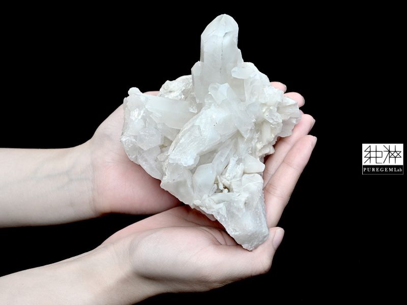 頂級白兔毛白水晶簇 髮晶,白髮晶,銀髮晶,白兔毛髮晶,Quartz with Inclusions