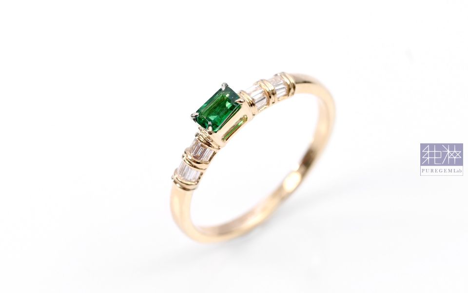 GUILD 產地證 / 頂級天然斯瓦特極微油沃頓祖母綠18K金戒 祖母綠,達畢茲,Emerald,Trapiche,五月誕生石,哥倫比亞,無油祖母綠