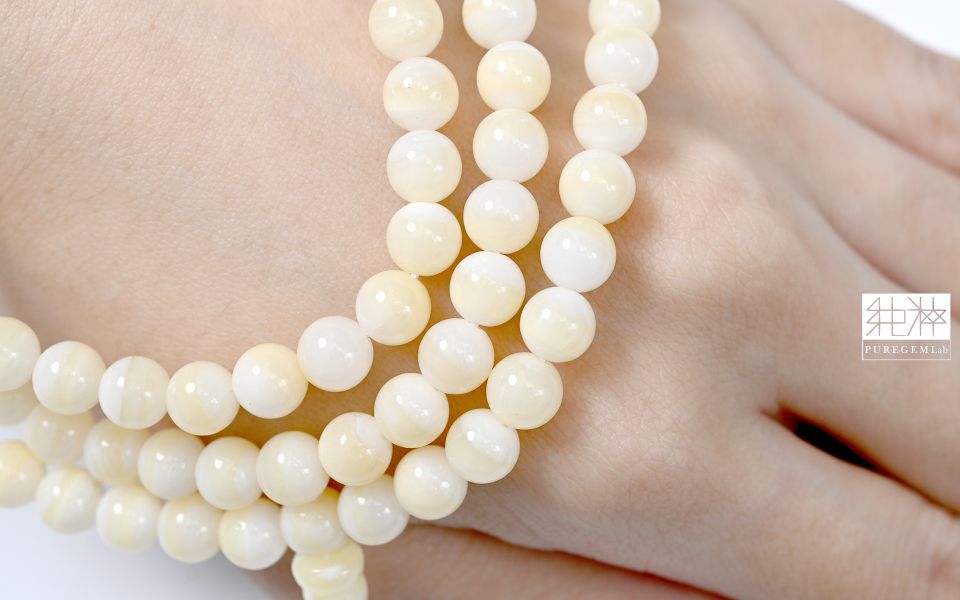 頂級殊勝金黃玉化硨磲108念珠 硨磲,金線硨磲,腰纏萬貫,玉化硨磲,金黃硨磲,一線天