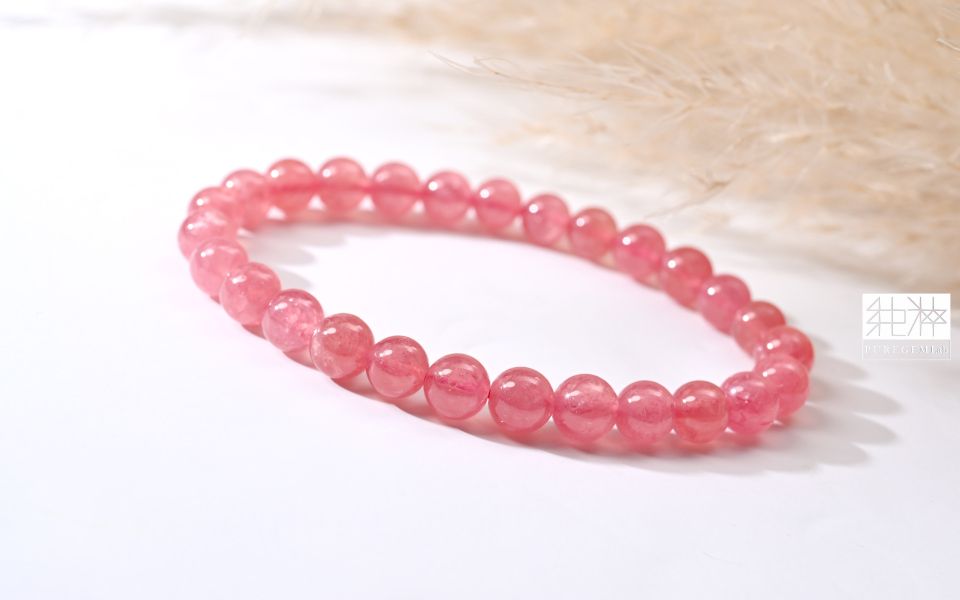 最高級數 / 頂級冰種紅紋石手珠 阿根廷紅紋石,紅紋石,印加玫瑰,冰種紅紋石