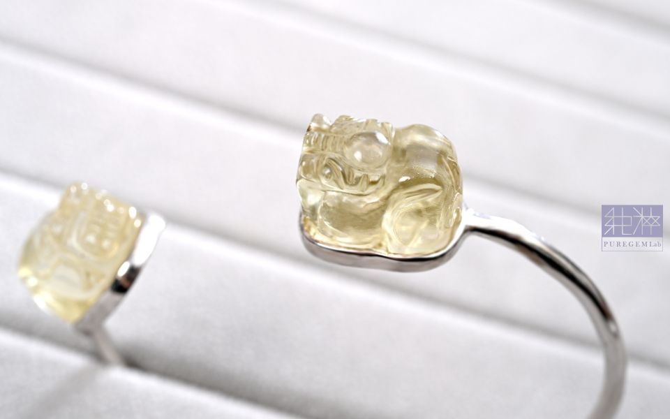 設計師款 / 頂級淨透濃郁利比亞黃金隕石福祿雙全貔貅手環 利比亞黃金隕石,沙漠玻璃,隕石,Libyan tektites,Libyan Gold Tektite,Libyan Desert glass