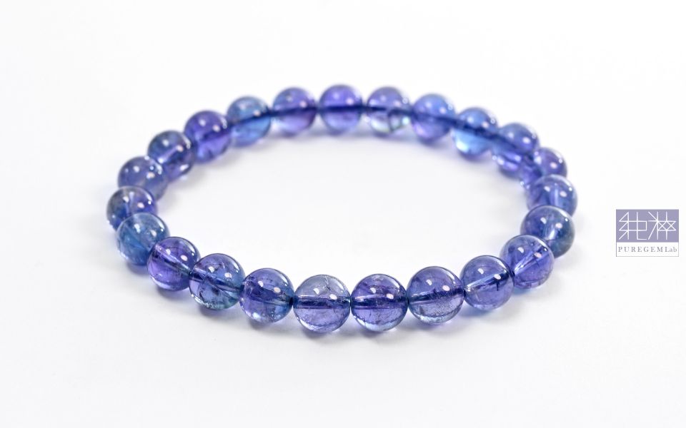 最美典藏 / 頂端透亮 Bluish Violet 藍紫丹泉石手珠 丹泉石,坦桑石