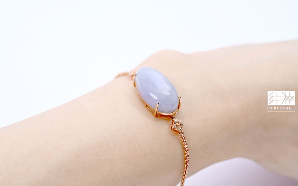 站長私藏最高稀有精品 / 頂級天然A貨緬甸冰芙蓉種紫羅蘭翡翠18K金真鑽手鍊 翡翠,玉,硬玉,jade,紫翡,黃翡,紅翡,陽綠,老坑,冰種,手鐲,平安扣,無事牌,緬甸,A貨