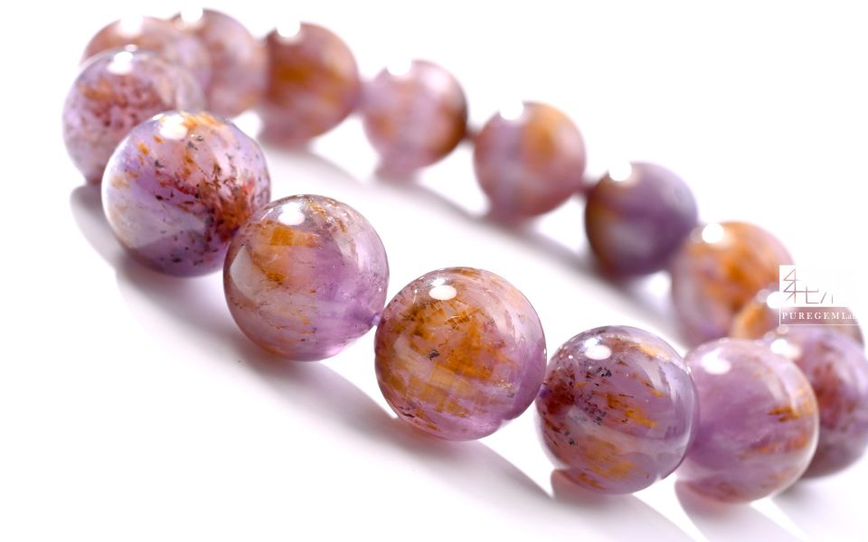 頂級紫鈦手珠 紫鈦,鈦晶紫水晶,紫水晶鈦晶