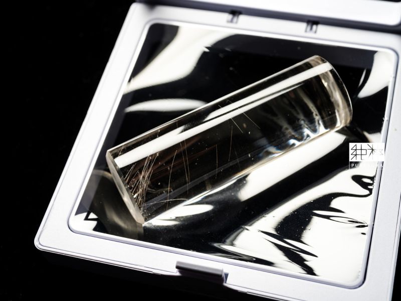 直播-頂級天然金髮晶白幽印章 金髮晶、白幽、印章