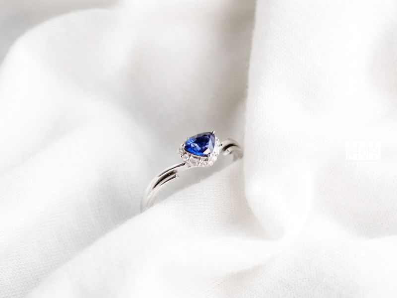 CGRL 證 / 頂級天然無燒皇家藍藍寶石18K金真鑽戒 無燒、皇家藍、藍寶石、18K金、真鑽、戒