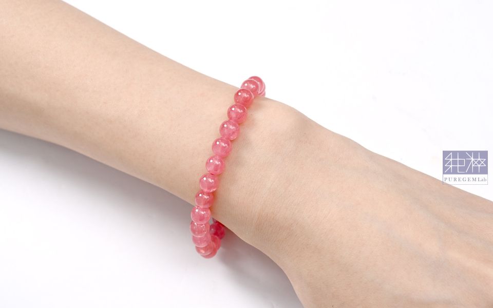 最高級數 / 頂級冰種紅紋石手珠 阿根廷紅紋石,紅紋石,印加玫瑰,冰種紅紋石
