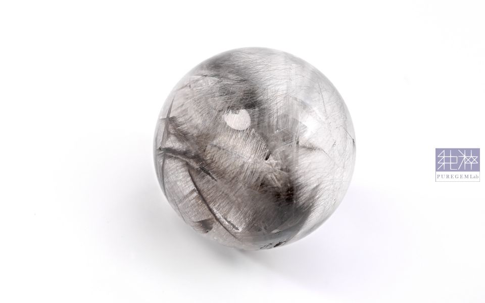 頂尖收藏逸品 / 頂級天然淨體黑銀鈦晶球 黑銀鈦水晶,Quartz with Inclusions