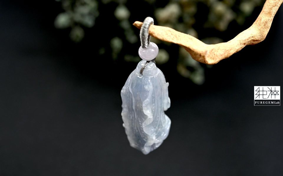 頂級天然A貨冰芙蓉種紫翡玉白菜 翡翠,玉,硬玉,jade,紫翡,黃翡,紅翡,陽綠,老坑,冰種,手鐲,平安扣,無事牌,緬甸,A貨,Jadeite(Jade)
