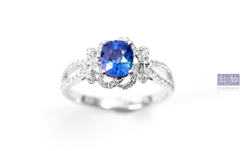 CGRL證 / 頂級天然無燒皇家藍藍寶石18K金輕奢華鑽石戒 皇家藍,藍寶石