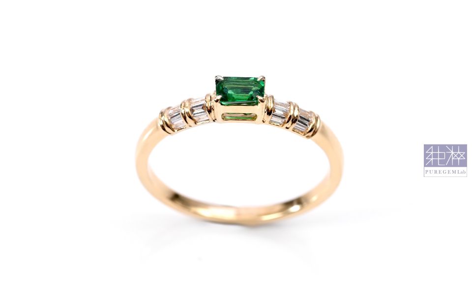 GUILD 產地證 / 頂級天然斯瓦特極微油沃頓祖母綠18K金戒 祖母綠,達畢茲,Emerald,Trapiche,五月誕生石,哥倫比亞,無油祖母綠