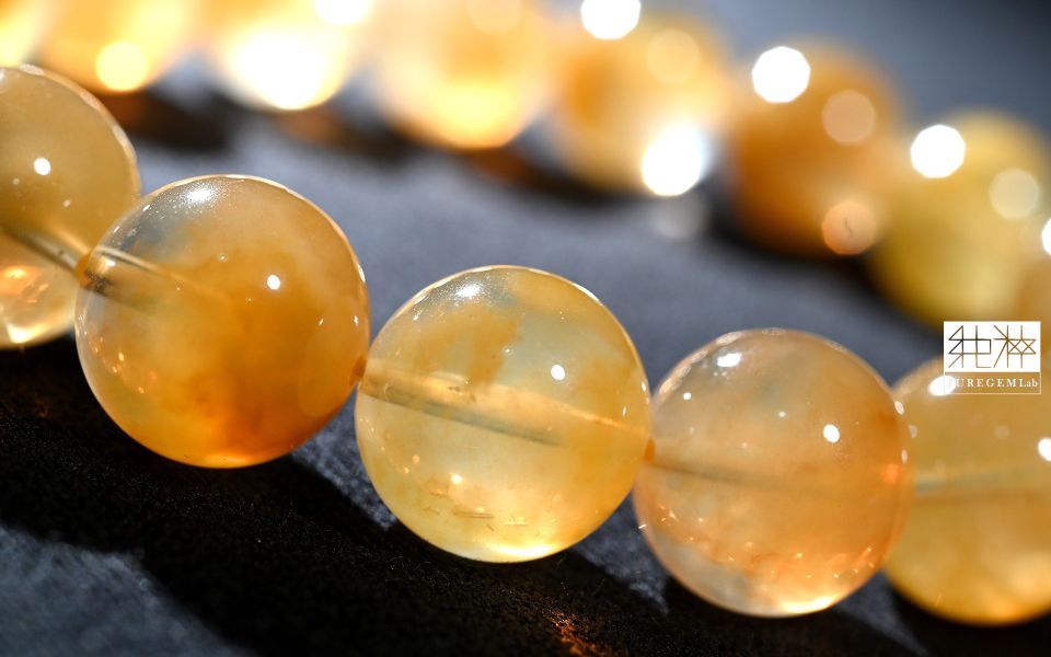 站長私藏 / 頂級稀有天然淨體聚寶盆黃兔毛手珠 髮晶,黃髮晶,金髮晶,黃兔毛髮晶,Quartz with Inclusions