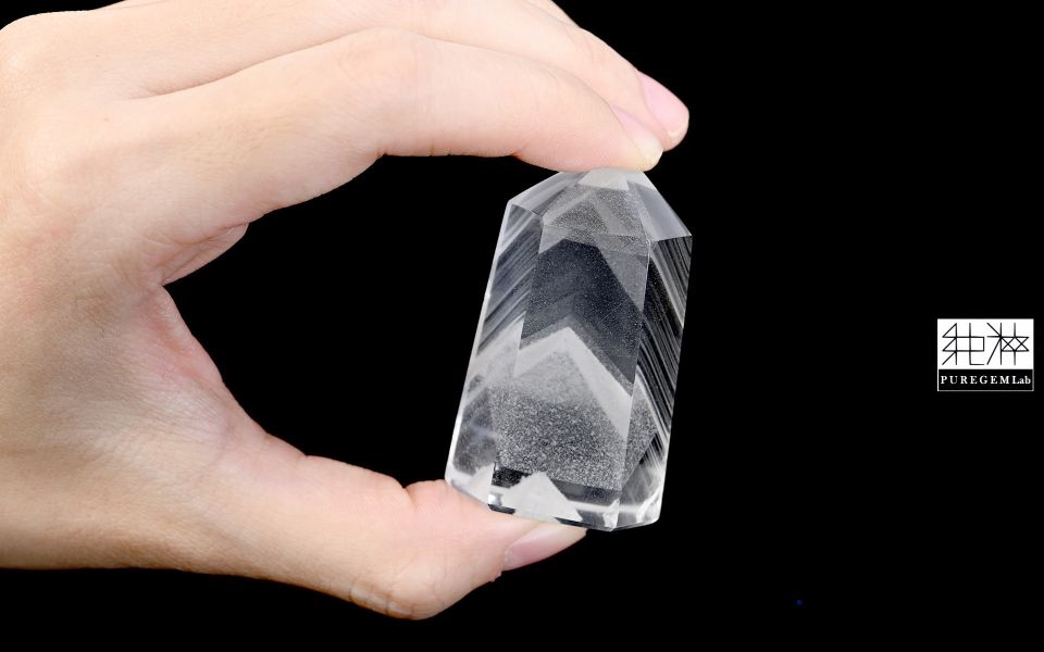 最高級數 / 頂級天然白幽靈千層金字塔晶柱原礦 幽靈水晶,幻影水晶,異象水晶,綠幽靈,紅幽靈,白幽靈,金字塔 Phantom Crystal、Ghost Crystal