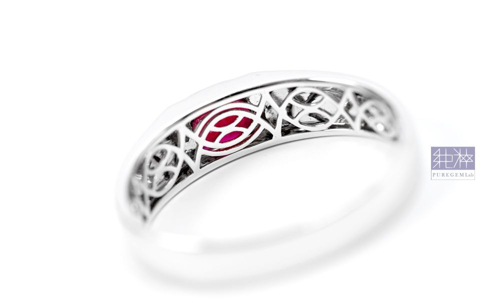 GRC證 / 頂端天然無燒鴿血紅18K金簡約男戒 紅寶石,Ruby,剛玉,Corundum,無燒,鴿血紅,Pigeon Blood