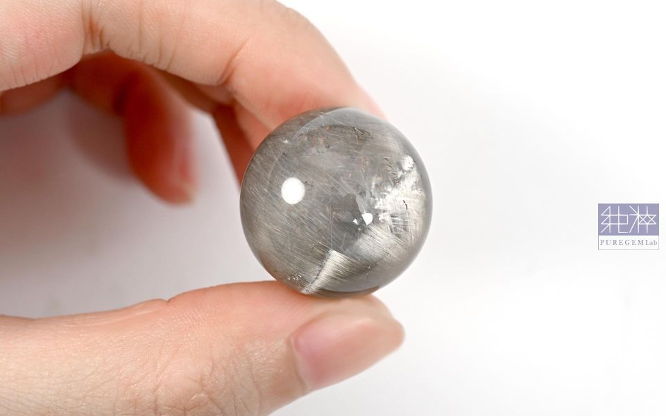 最高級數 / 頂級天然淨體滿絲黑銀鈦晶球 黑銀鈦水晶,Quartz with Inclusions