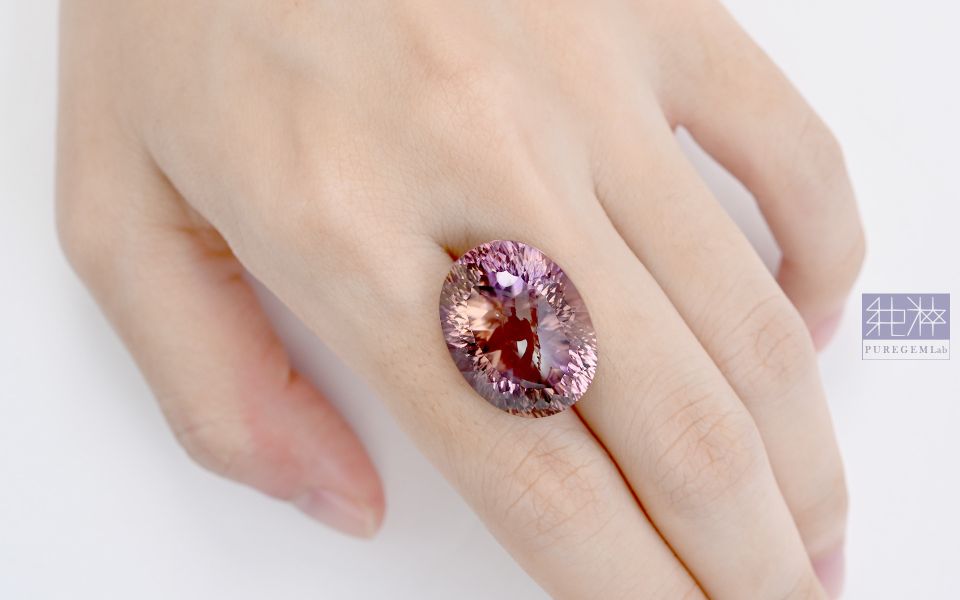 最高珠寶級數 / 頂端紫黃晶千禧花式切工裸石 紫水晶,Amethyst,紫黃晶 Ametrine