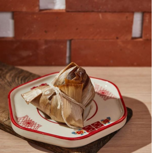 A綜合干貝肉粽(原味*3顆 / 麻辣粽*2)  5/5開始出貨 手縛粽,粽子宅配,北部粽,林柏好食