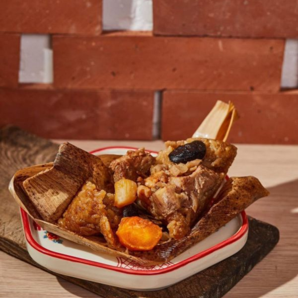 B原味干貝肉粽(5入)   5/5開始出貨 手縛粽,粽子宅配,北部粽,林柏好食