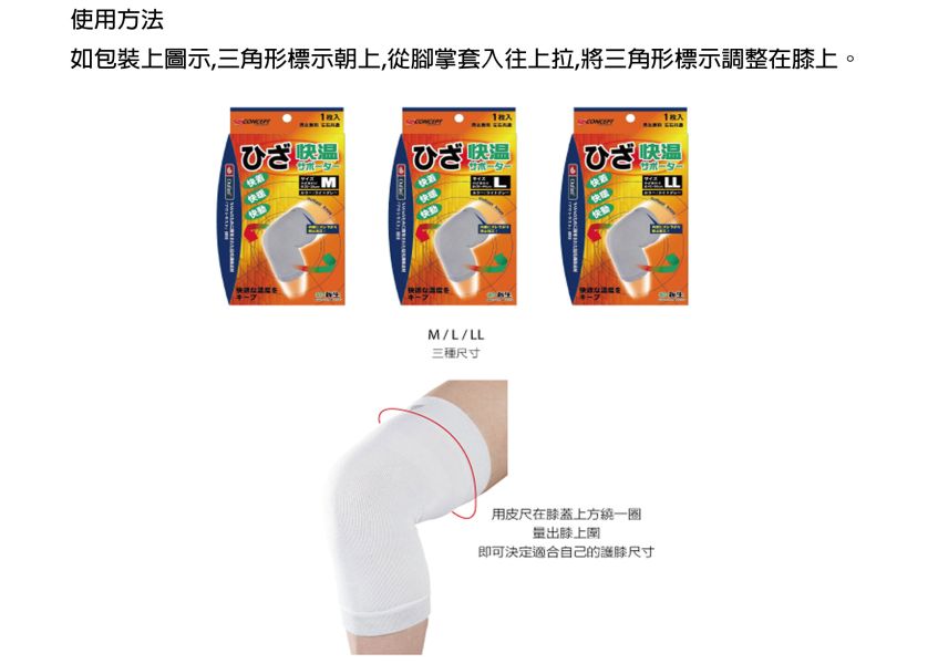 Shinsei S-concept適溫Outlast護膝 金勉護具,日本,Shinsei,S-concept,Outlast,適溫,護膝,冬暖夏涼,調節體溫,美國NASA技術,男女兼用