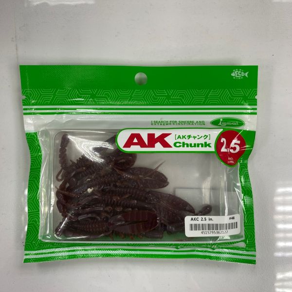 日本同步【快速出貨】issei日本一誠 淡水魚 AK CHUNK 厚足蝦軟餌2.5寸異形蟲 倒鉤 無鉛 路亞 假餌 