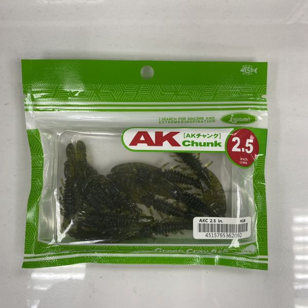 日本同步【快速出貨】issei日本一誠 淡水魚 AK CHUNK 厚足蝦軟餌2.5寸異形蟲 倒鉤 無鉛 路亞 假餌 