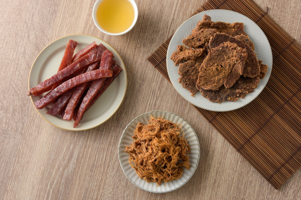 休閒零食組—肉絲/肉乾/肉片三入禮袋 