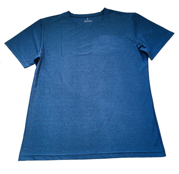 短袖圓領麻花T恤(深海青) 