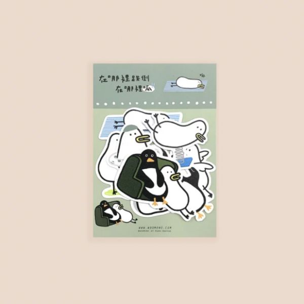 昏呱昏貴的生活 | 防水貼紙組(8入) 