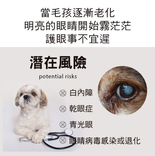 【惜福品】犬貓適用 | 高單位護眼膠囊-游離型葉黃素八合一配方 / 60粒裝 高齡犬貓,犬貓適用,毛孩,寵物保健,寵物護眼,寵物眼睛,寵物葉黃素