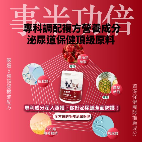 犬貓適用 | 泌適可-泌尿道保健膠囊 / 50粒裝(瓶) 犬貓泌尿道保健,寵物泌尿保健膠囊,毛孩寶保健品,狗狗膀胱照護,寵物自然配方保健,犬貓泌尿道保健推薦,高齡犬貓泌尿道保養,天然成分泌尿道保健膠囊,泌適可護理膀胱保健,狗貓排尿異常保健產品,狗狗頻尿怎麼辦？推薦哪款泌尿膠囊？,貓咪膀胱炎怎麼改善？天然保健品推薦,泌適可膠囊成分與使用方式,高齡犬貓長期泌尿道保健方案,如何預防犬貓泌尿道感染與結石？
