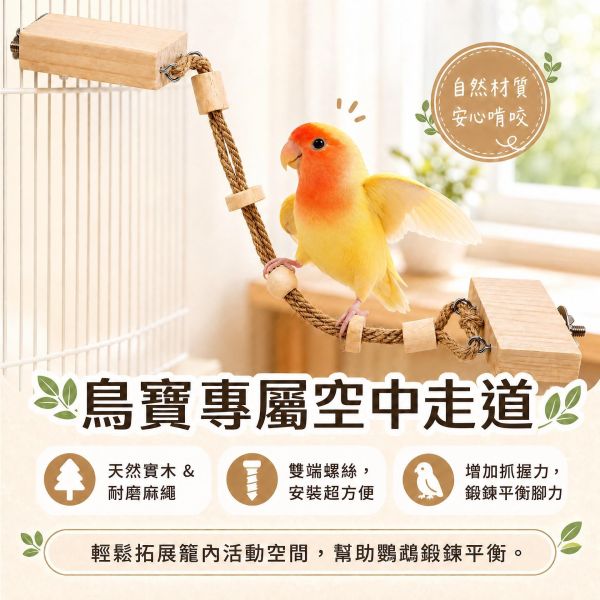 W721 空中纜繩 鸚鵡站台
鸚鵡活動台
鳥類休息台
寵物休息訓練架
可調節高度鳥類休息台
天然木鳥類站立架
無毒寵物訓練玩具
多功能鸚鵡訓練用品
適合鸚鵡休息和站立練習的玩具